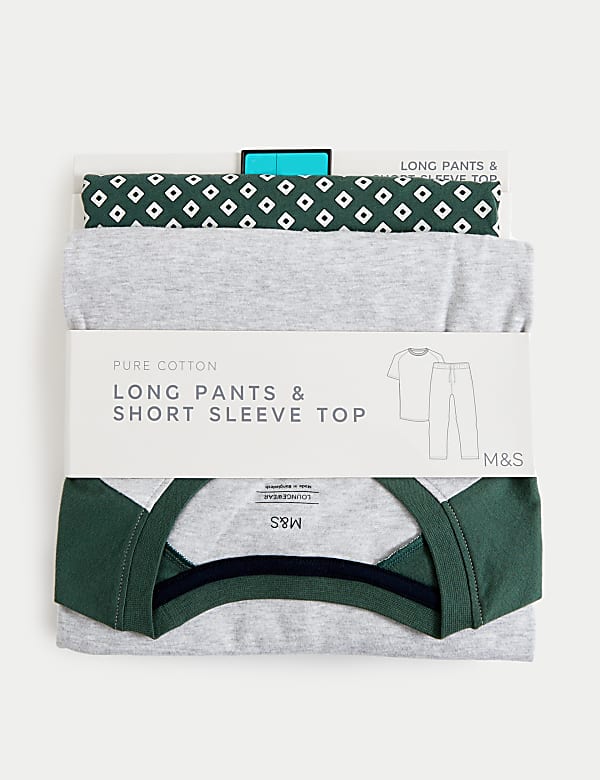 Pure Cotton Geometric Print Pyjama Set