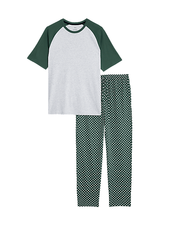Pure Cotton Geometric Print Pyjama Set