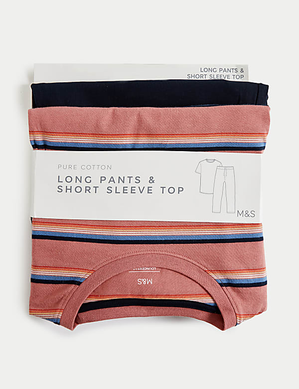 Pure Cotton Striped Pyjama Set
