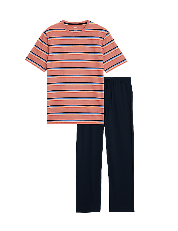 Pure Cotton Striped Pyjama Set