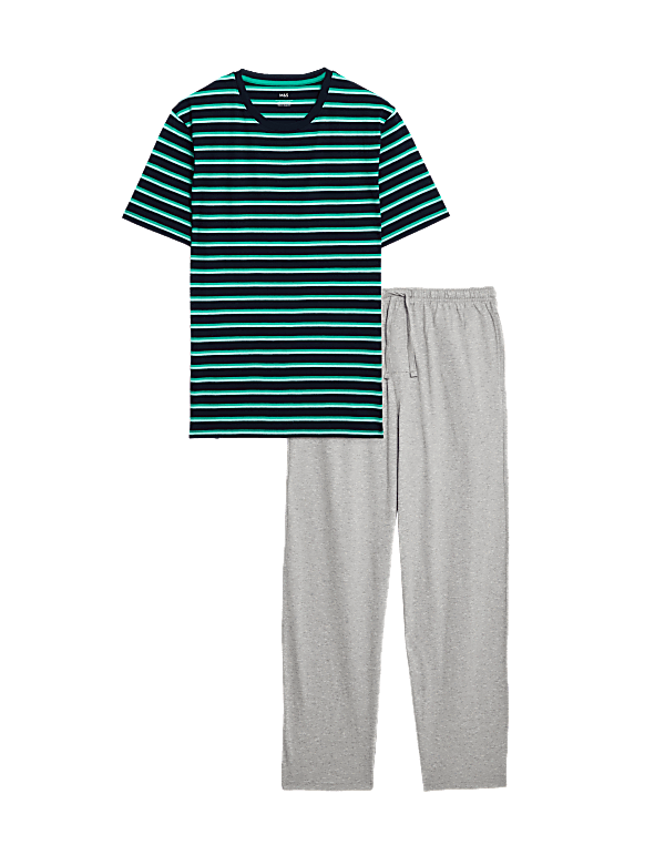 Pure Cotton Striped Pyjama Set