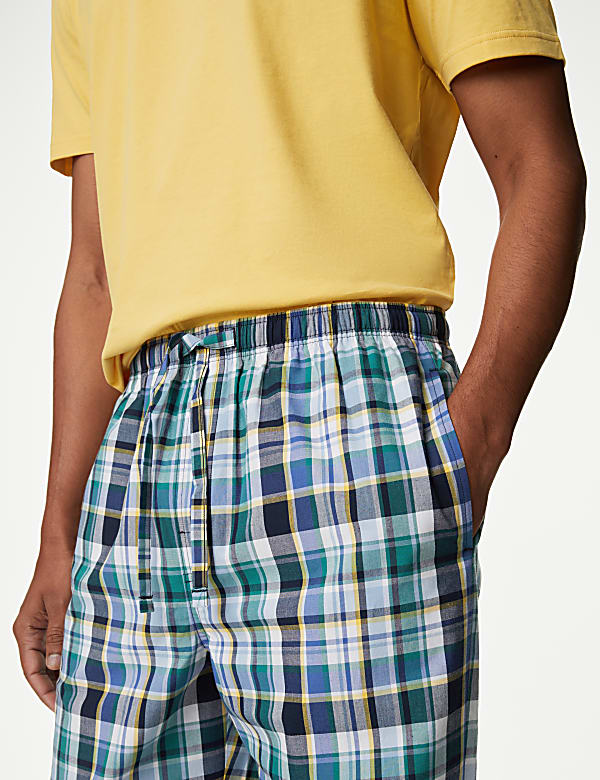 Pure Cotton Checked Pyjama Set