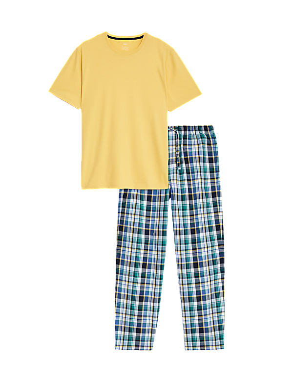 Pure Cotton Checked Pyjama Set