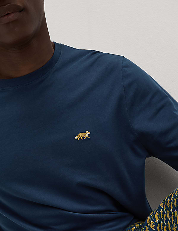 Pure Cotton Fox Print Pyjama Set - LT