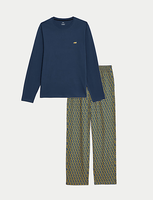 Pure Cotton Fox Print Pyjama Set - LT