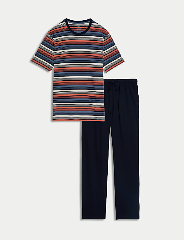 Pure Cotton Ombre Stripe Pyjama Set - NL