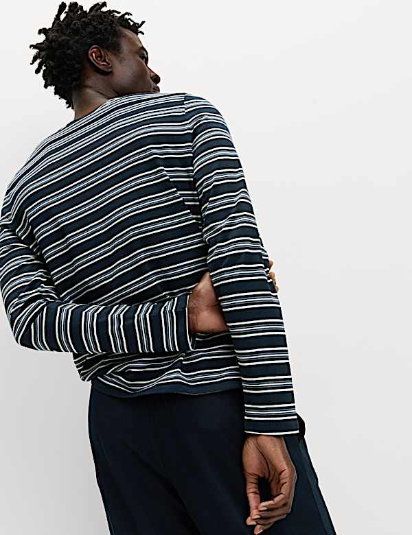 Pure Cotton Striped Pyjama Set