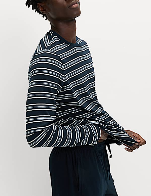 Pure Cotton Striped Pyjama Set
