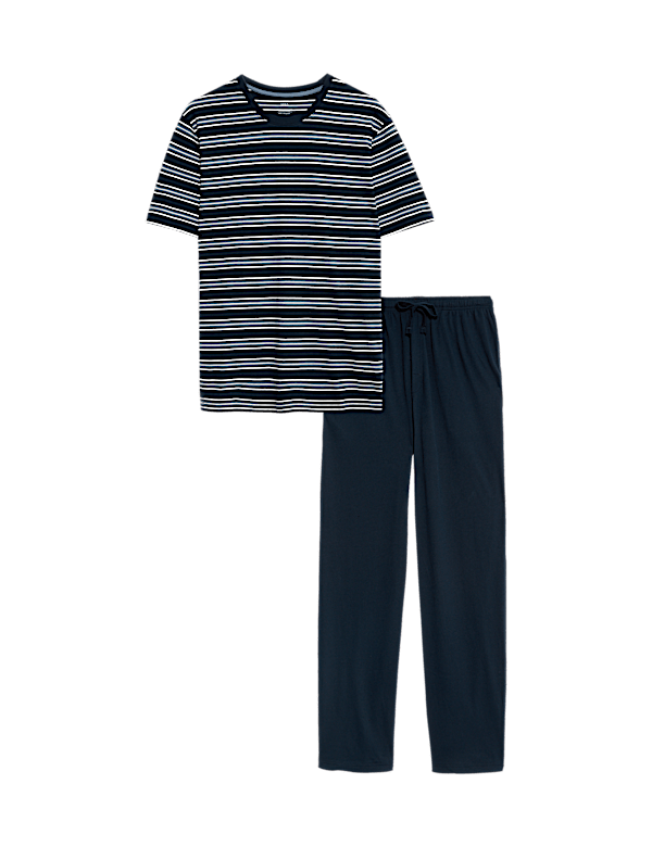 Pure Cotton Striped Pyjama Set