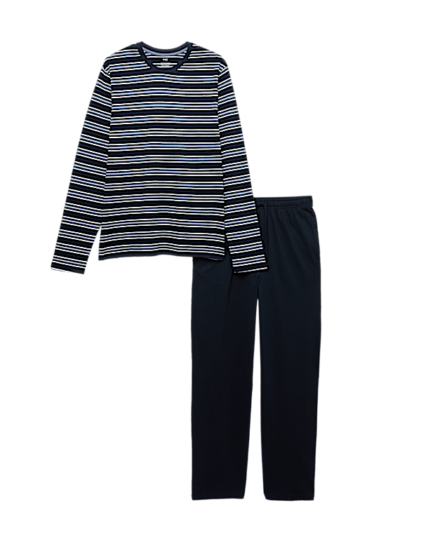 Pure Cotton Striped Pyjama Set