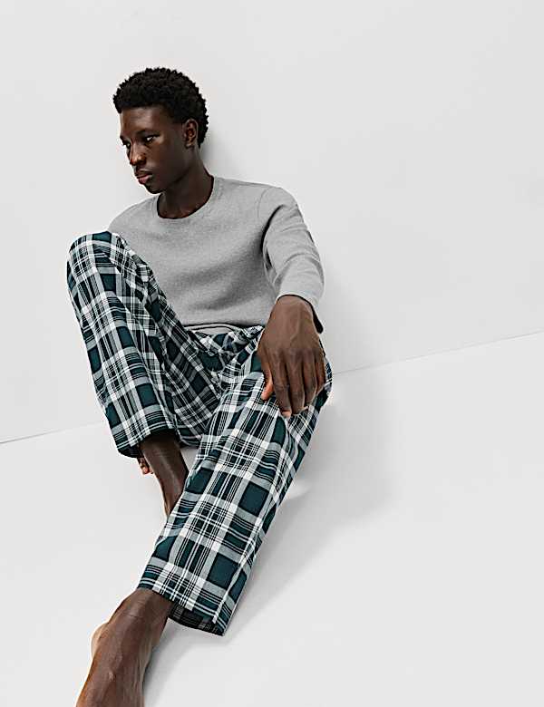 Pure Cotton Checked Pyjama Set