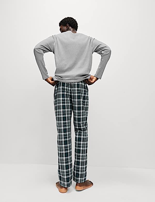 Pure Cotton Checked Pyjama Set