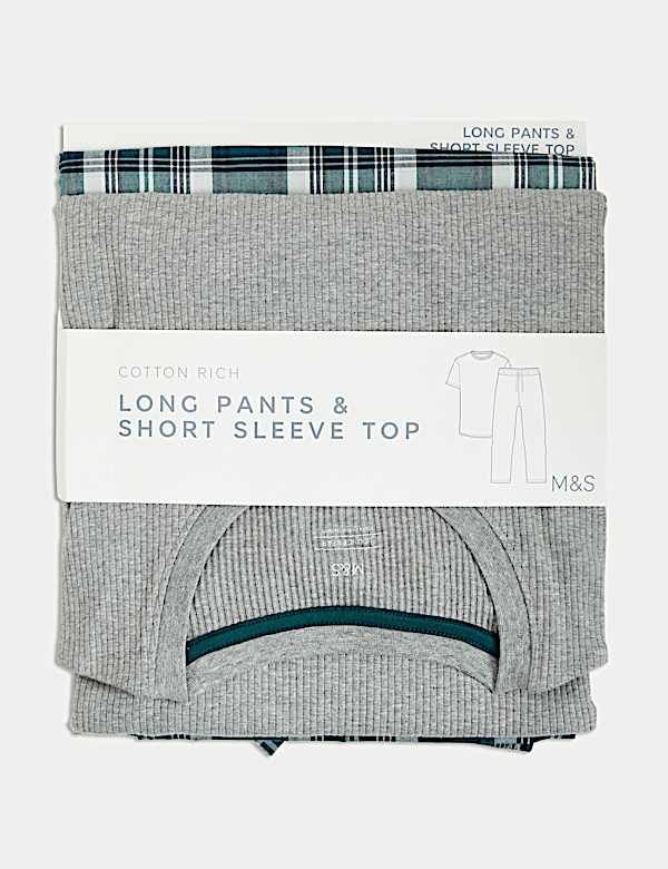 Pure Cotton Checked Pyjama Set