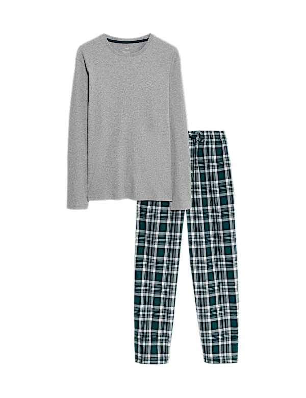 Pure Cotton Checked Pyjama Set