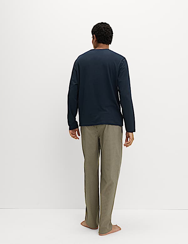 Pure Cotton Houndstooth Pyjama Set