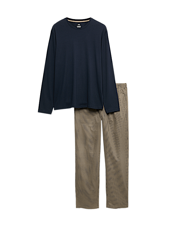 Pure Cotton Houndstooth Pyjama Set