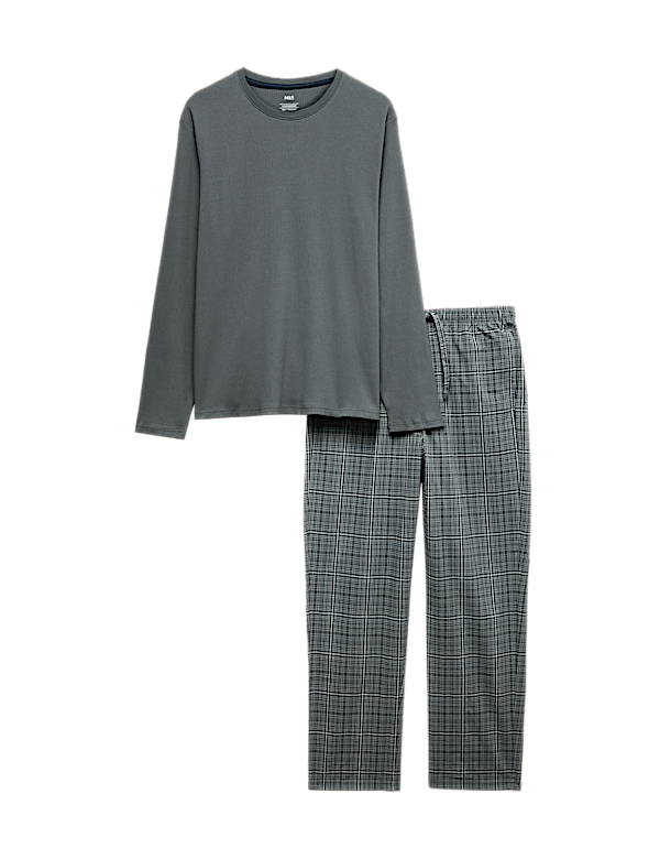 Cotton Rich Checked Pyjama Set