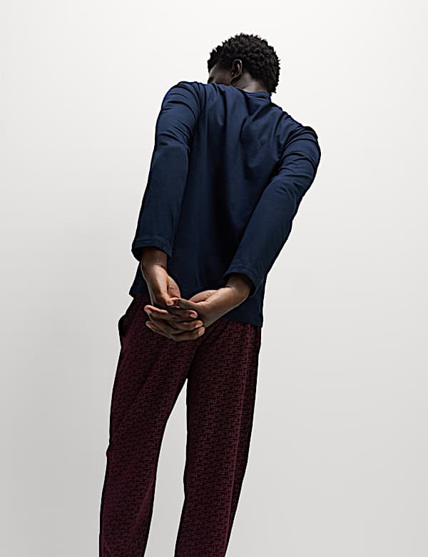 Pure Cotton Bear Print Pyjama Set - NL