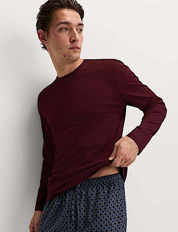 Pyjamaset van zuiver katoen met geometrische print - BE