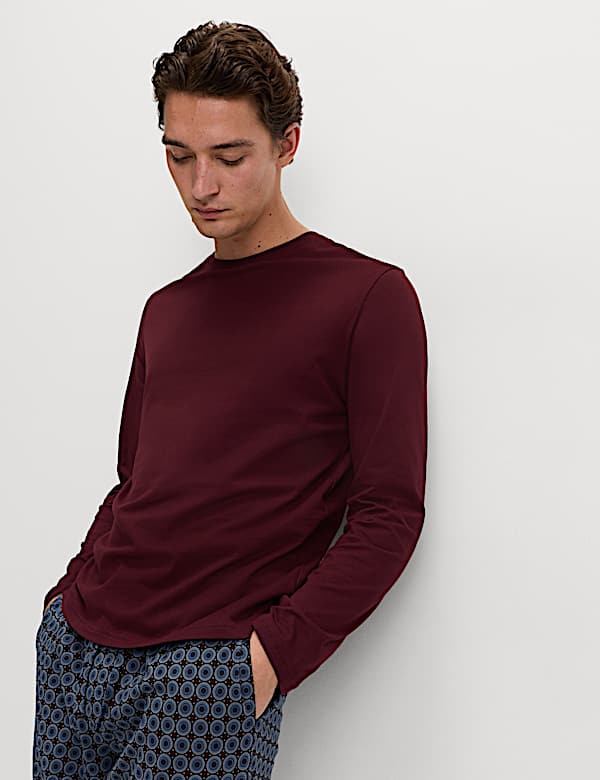 Pyjamaset van zuiver katoen met geometrische print - BE