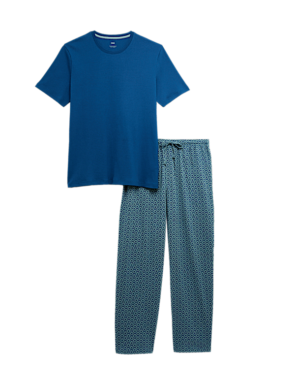 Cotton Rich Geometric Print Pyjama Set