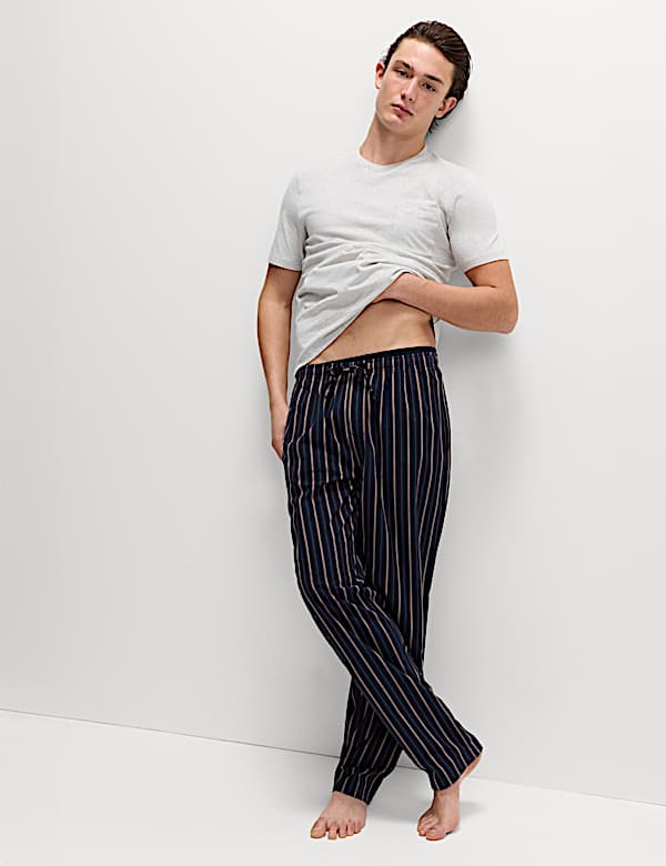 Pure Cotton Striped Pyjama Set - FI