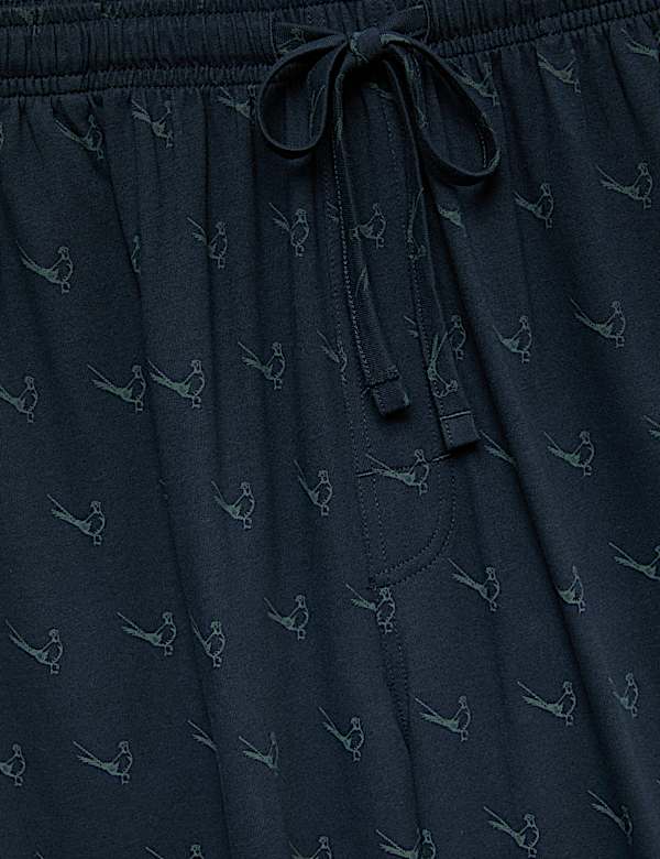 Pure Cotton Pheasant Print Pyjama Set