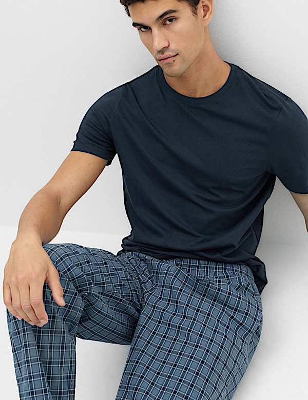 Pack Of Two Cotton Pyjama Bottoms - CN
