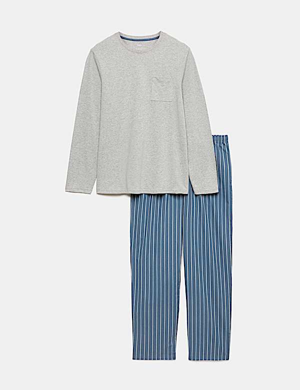Pure Cotton Striped Pyjama Set - NL