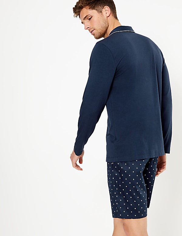 Supima® Cotton Geo Print Pyjama Shorts