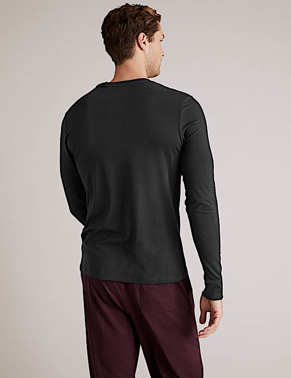 Premium Cotton Henley Pyjama Top