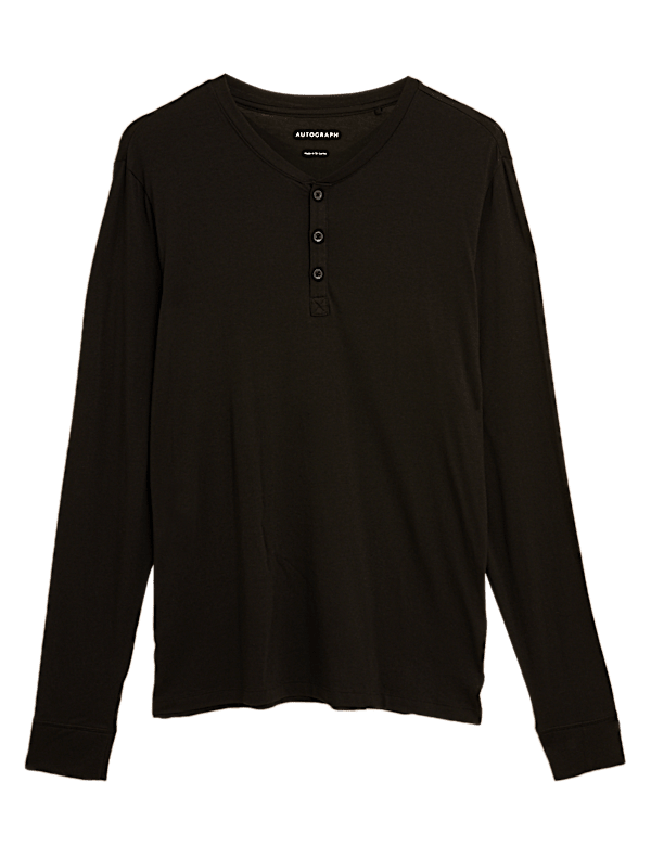 Premium Cotton Henley Pyjama Top