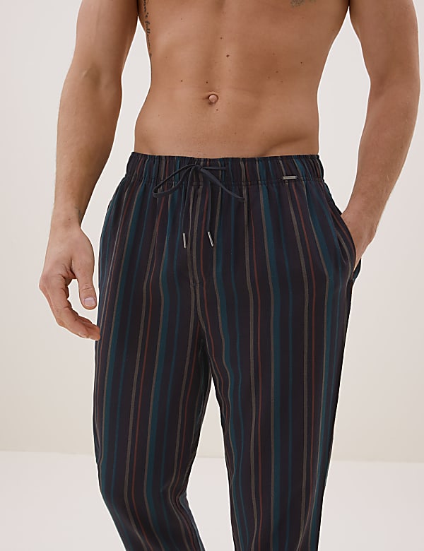 Cotton Tencel™ Striped Pyjama Bottoms