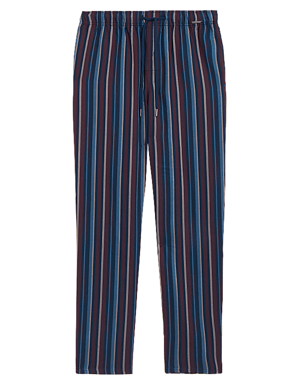 Cotton Blend Striped Pyjama Bottoms
