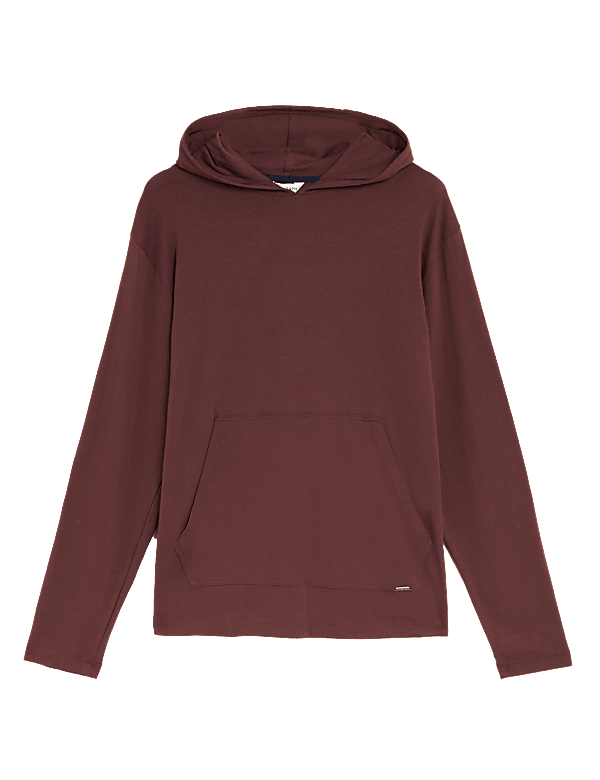 Supima® Cotton Blend Jersey Hoodie