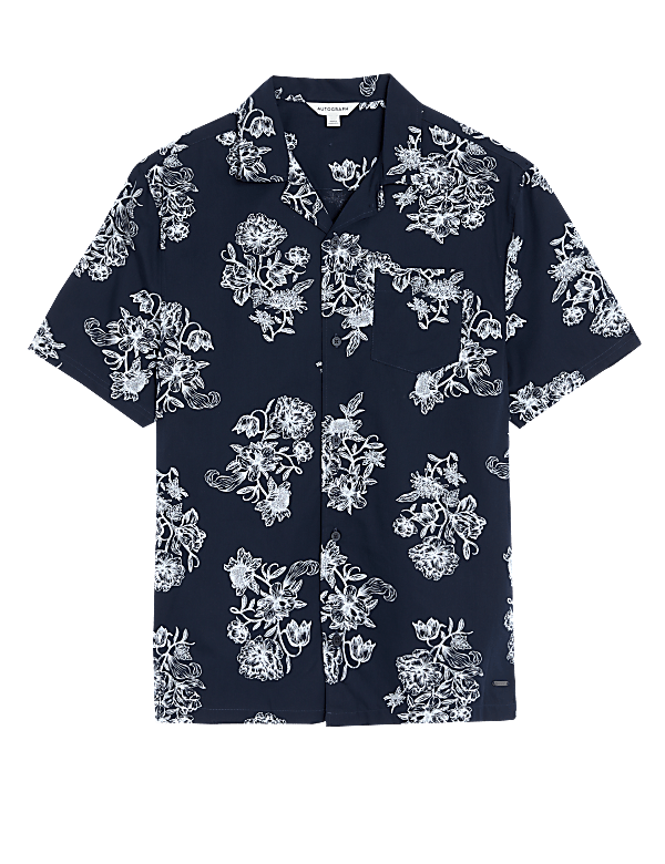 Cotton Rich Floral Print Pyjama Top