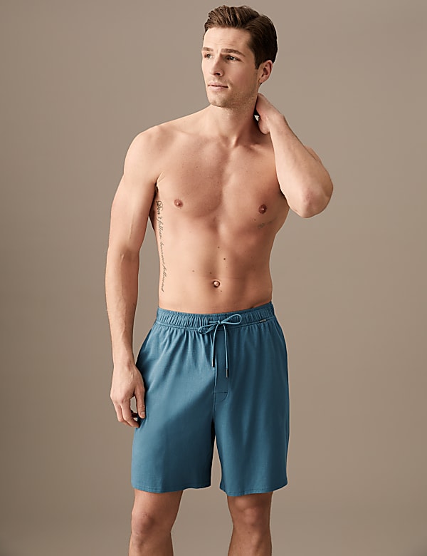 Cotton Blend Pyjama Shorts