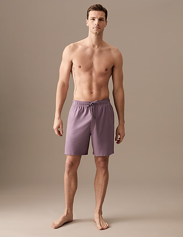 Cotton Blend Pyjama Shorts