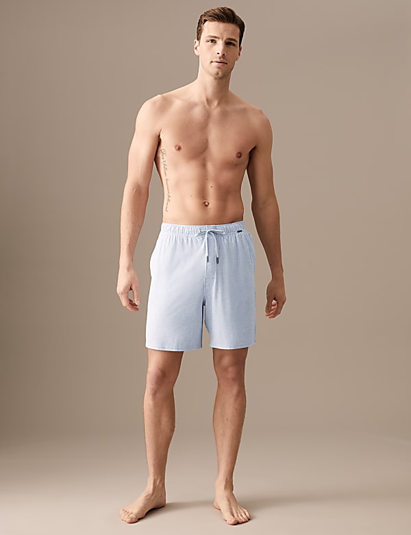 Cotton Blend Pyjama Shorts