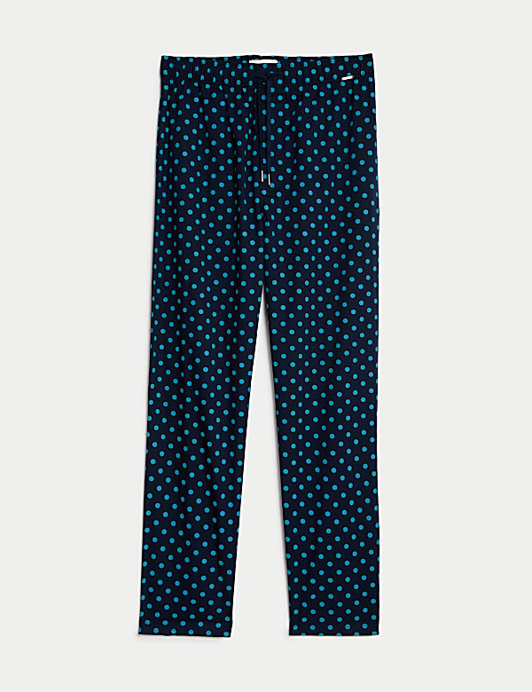 Parte de abajo de pijama de algodón de topos - US