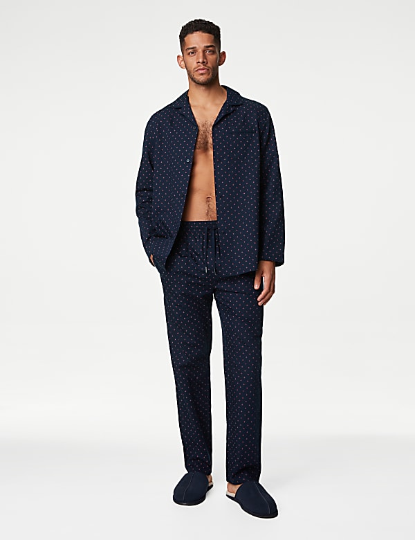 Supima® Cotton Rich Geometric Pyjama Bottoms