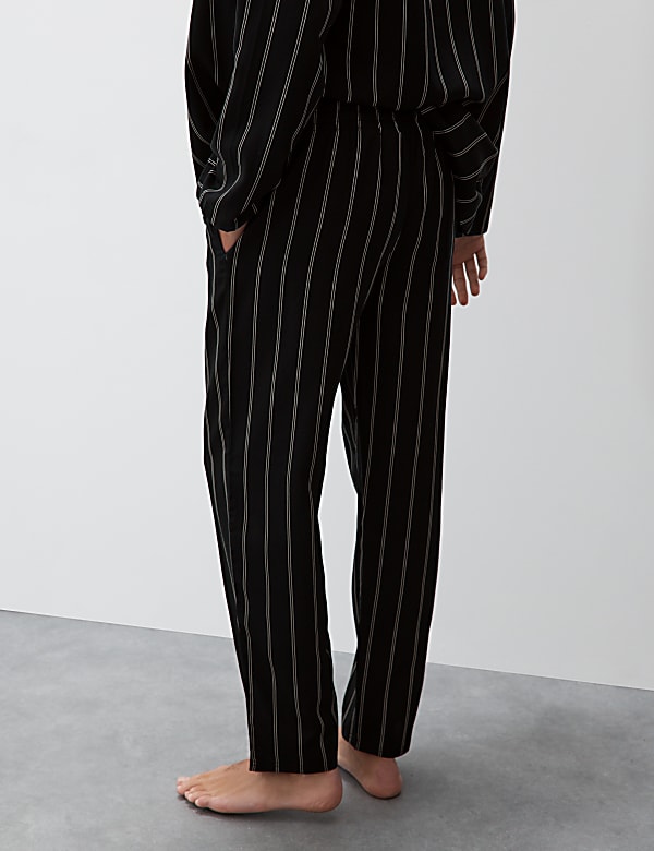 Lyocell Striped Pyjama Bottoms