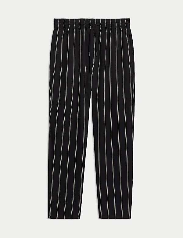 Black cotton pyjama bottoms clearance