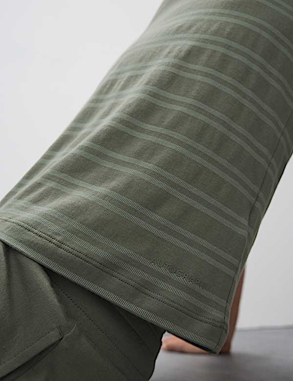 Supima® Cotton Modal Striped T-shirt Vest