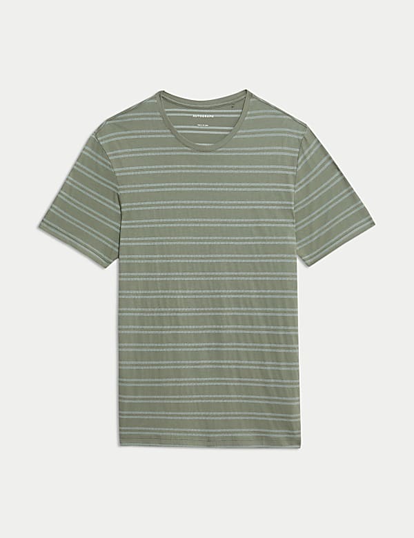 D&eacute;bardeur en coton modal Supima&reg; &agrave; rayures - FR