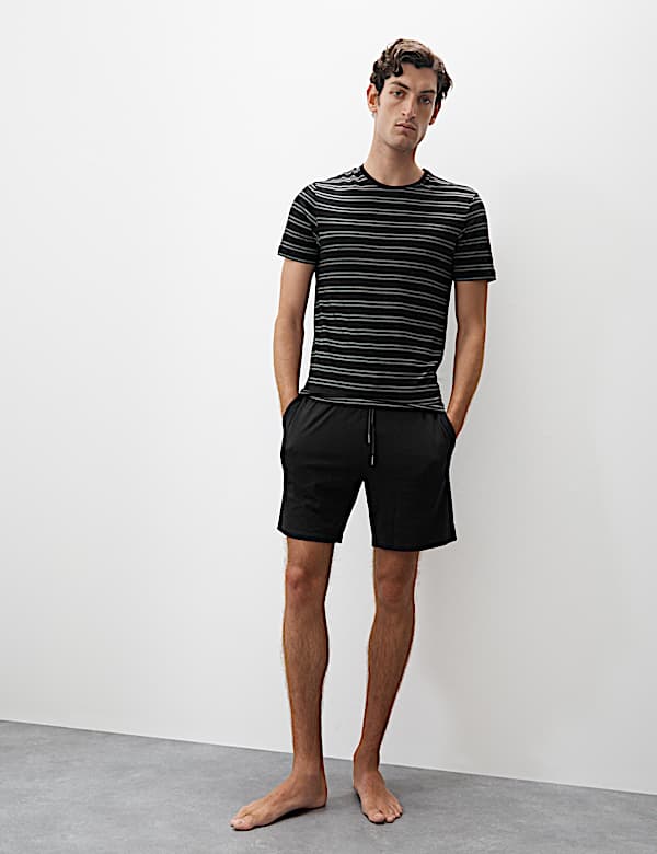 Supima® Cotton Modal Striped T-shirt Vest