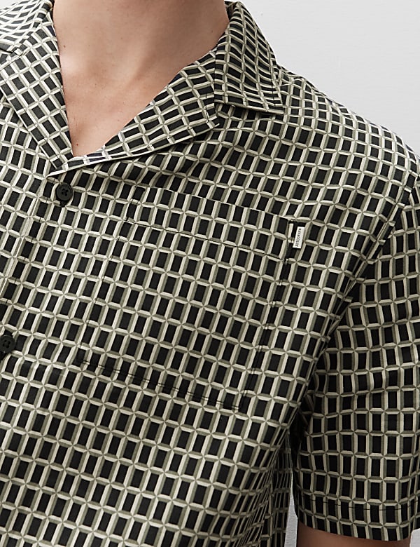 Cotton Rich Printed Pyjama Top