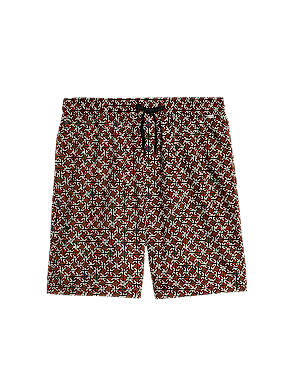 Cotton Rich Geometric Print Pyjama Shorts