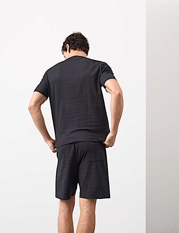 Supima® CottonRich Stretch Jacquard T Shirt