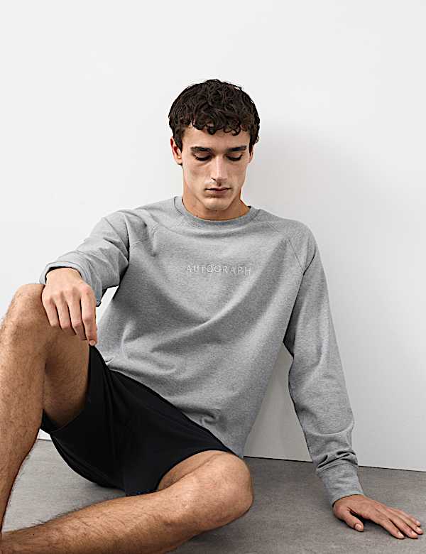 Sudadera elástica de algodón informal - US